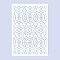 seamless die cut decorative pattern template vector