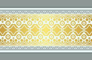 Elegant golden ornamental border template vector