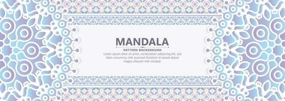 Colorful decorative mandala background vector