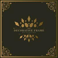 Elegant decorative frame design background vector