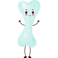 Bone character organ png