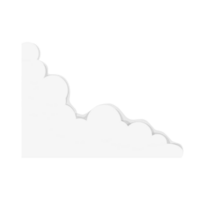 Cloud border with shadow png