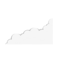 wolk grens met schaduw png