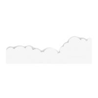 Cloud border with shadow png