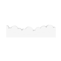 Cloud border with shadow png