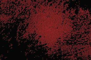 Red Irregular Circular Shapes on Dark Background in Textured Style vector