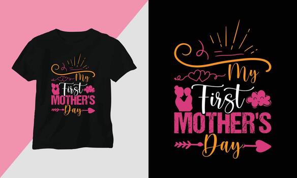 de la madre día camiseta y vestir diseño impresión tipografía vector