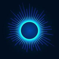 Abstract background technology spherical chip that processes commands and transmits data to the Internet network system using high-speed data transmission. vector