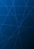 Abstract background technology uses color shading along with dot lines to make it look more modern and digital. The main emphasis is on dark blue tones. vector