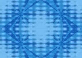 Pop art halftone background. Comic starburst pattern. Cartoon retro sunburst effect. Blue banner with dots and rays vector