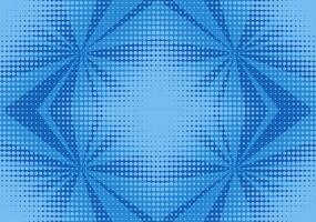 Pop art halftone background. Comic starburst pattern. Cartoon retro sunburst effect. Blue banner with dots and rays vector