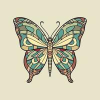 Ilustración de diseño de logotipo de mariposa vector