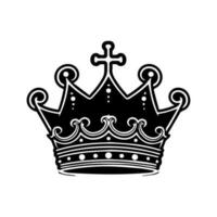 Simple crown logo design illustration symbol vector