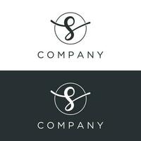 Logo design abstract template initial letter s element with geometry. Modern and minimalist artistic s symbol. vector