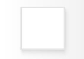 Empty paper template. Realistic vertical mockup on white background with shadow. Isolated vector illustrator.