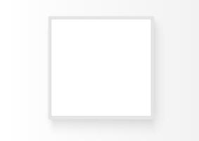 Empty paper template. Realistic vertical mockup on white background with shadow. Isolated vector illustrator.