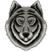 Wolf head vector illustration