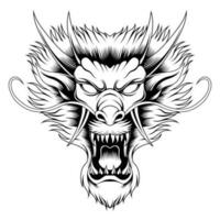 Dragon head vector illustration