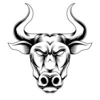 Bull head vector illustration