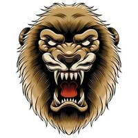 Lion head vector illustration