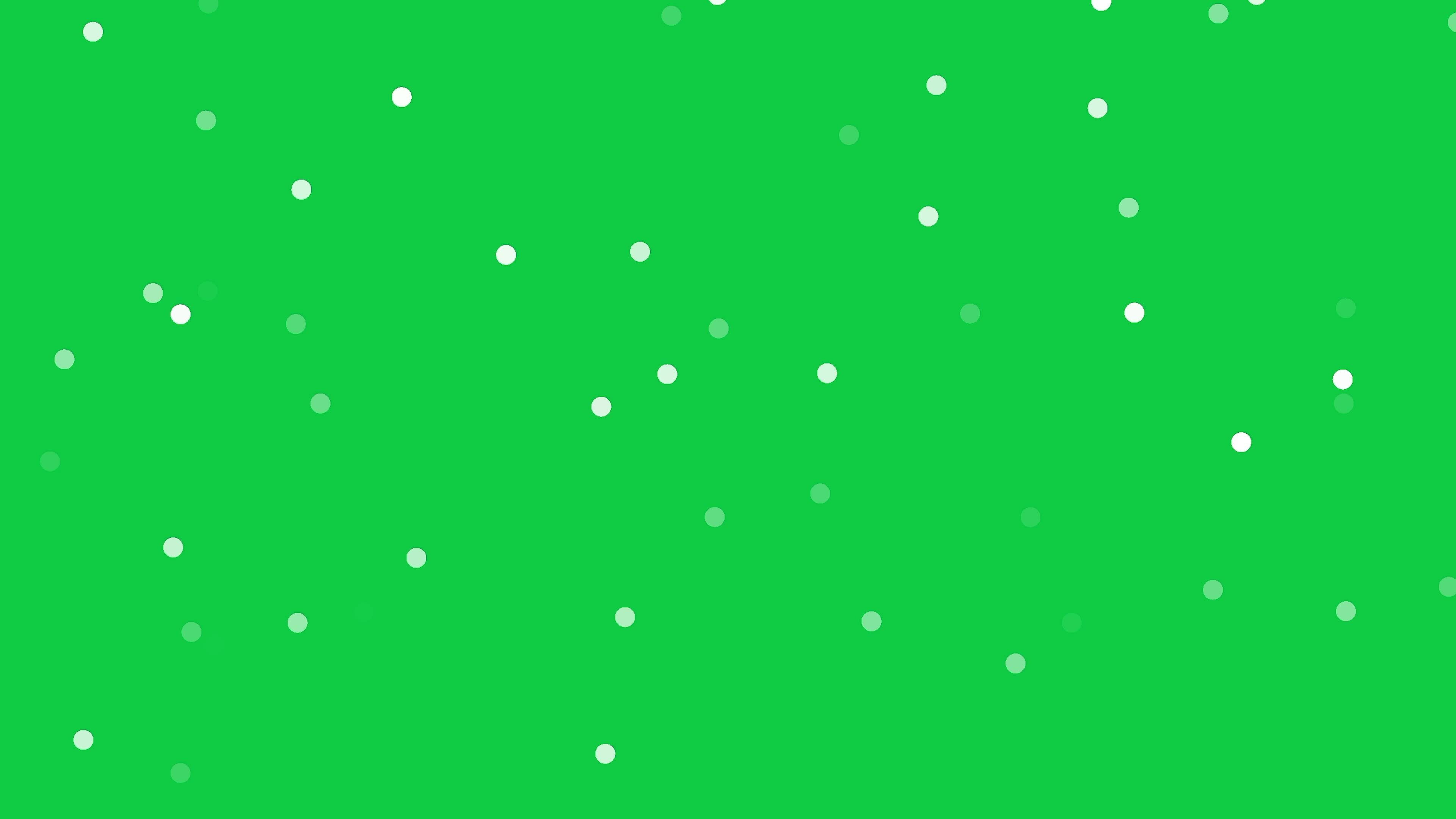 lot of dots randomly moving fast randomly animation in green screen