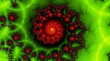 Beautiful fractal color changing animation loop video