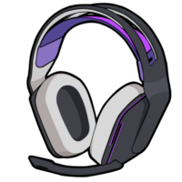 casque blanc éponge parlant micro jeu scifi png