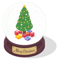 Merry christmas glass ball png