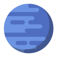 Neptune flat style png