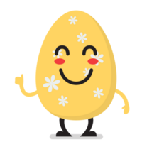 Smile easter egg character emoji cartoon png