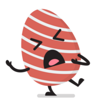 Schmerzen Ostern Ei Charakter Emoji Karikatur png