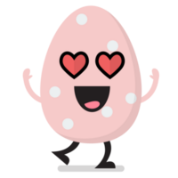 en amor Pascua de Resurrección huevo personaje emoji dibujos animados png