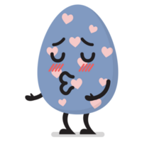 påsk ägg är kissing karaktär emoji tecknad serie png