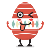 divertente Pasqua uovo personaggio emoji cartone animato png