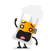 Surprise Glass of beer character png