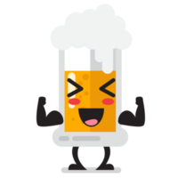 Strong Glass of beer character png