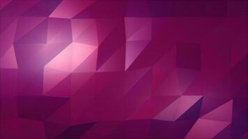 Abstract purple looped seamless low poly triangular mesh background, 4k video, 60 fps video