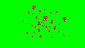 Watermelon Bubble Animation Green Screen video