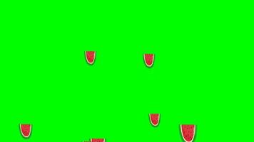 Watermelon Underwater Bubble Soda Animation Green Screen video
