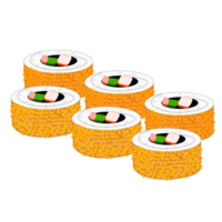 rolos de sushi maki png