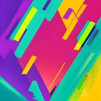 Creative abstract geometric with colorful bright background with . Used for prints, posters, cards photo