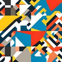 Abstract geometric pattern with colorful style. Abstract pattern design with for web banners, business presentations, branding packages, fabric print, wallpaper photo