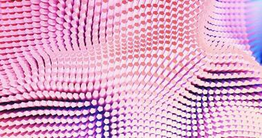 géométrique blocs dans vague forme avec doux rose pastel couleur. video