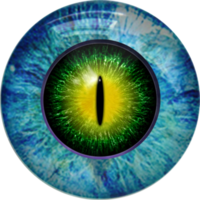 Animal, dragon, reptile eye, pupil, iris. Icon, fantasy element. png