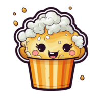 popcorn animatie voedsel png