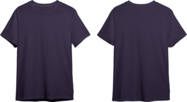 Navy men's classic t-shirt front and back png