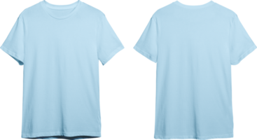 Ocean blue men's classic t-shirt front and back png