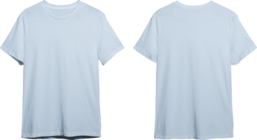 Baby blue men's classic t-shirt front and back png