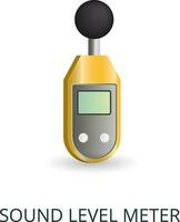 Sound Level Meter icon. 3d illustration from measuring collection. Creative Sound Level Meter 3d icon for web design, templates, infographics and more vector