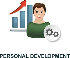 Personal Development icon. 3d illustration from business training collection. Creative Personal Development 3d icon for web design, templates, infographics and more vector